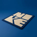 Blue and White  Rug