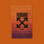 Off-White Inspired Arrow Rug – Orange Gradient Streetwear Tufted Rug