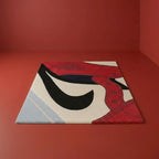 Air Jordan Chicago Sneaker Rug – Red White Nike Swoosh Tufted Rug