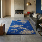 Travis x Air Jordan Sneaker Rug – Blue Hype Streetwear Tufted Rug