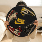 Nike Inspired Sneaker Collage Rug – Streetwear Round Hype Tufted Rug