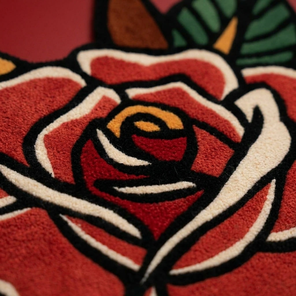 Tattoo Rose Rug