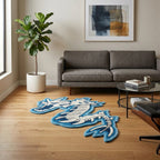 Gyarados Pokémon Hand-Tufted Rug