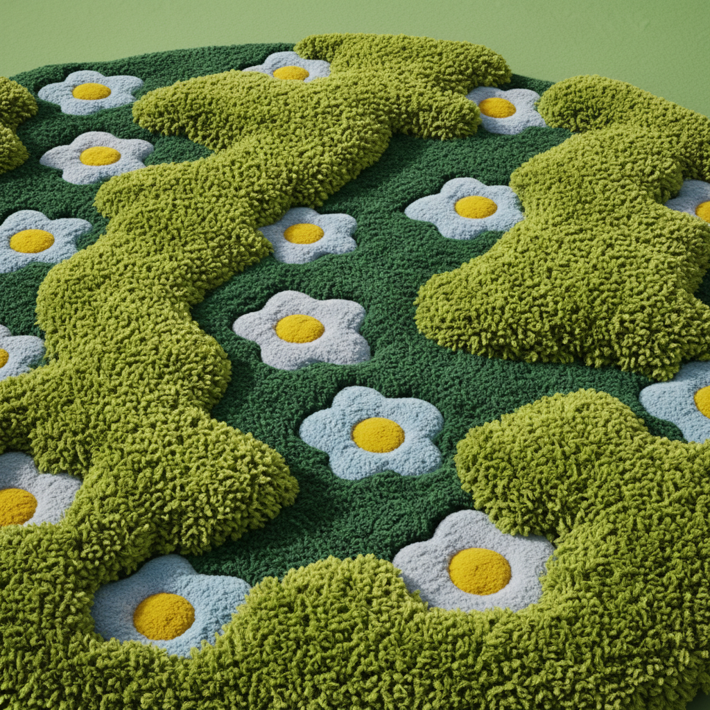 Mini Moss Ripple Rug