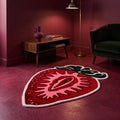 Strawberry Dream Tufted Rug – Handcrafted Novelty Accent Rug