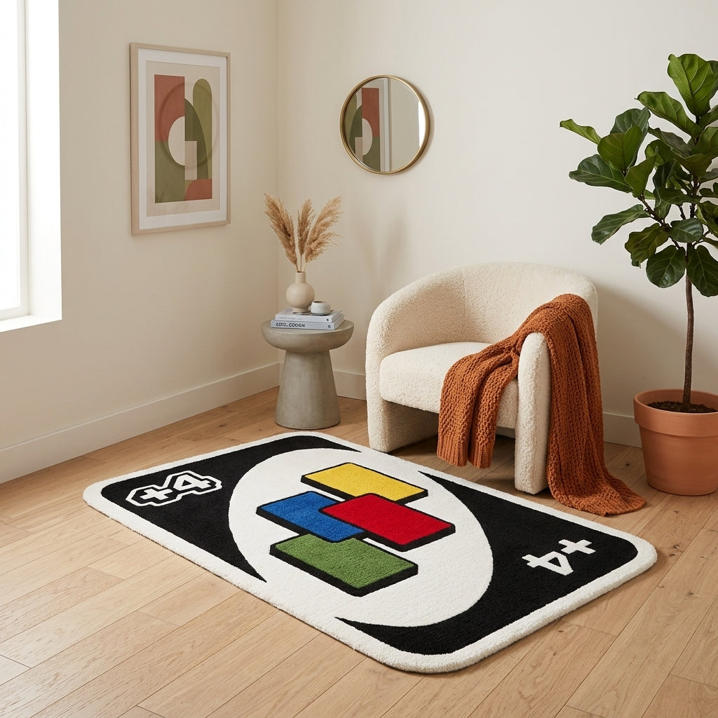 UNO +4 Wild Card Rug