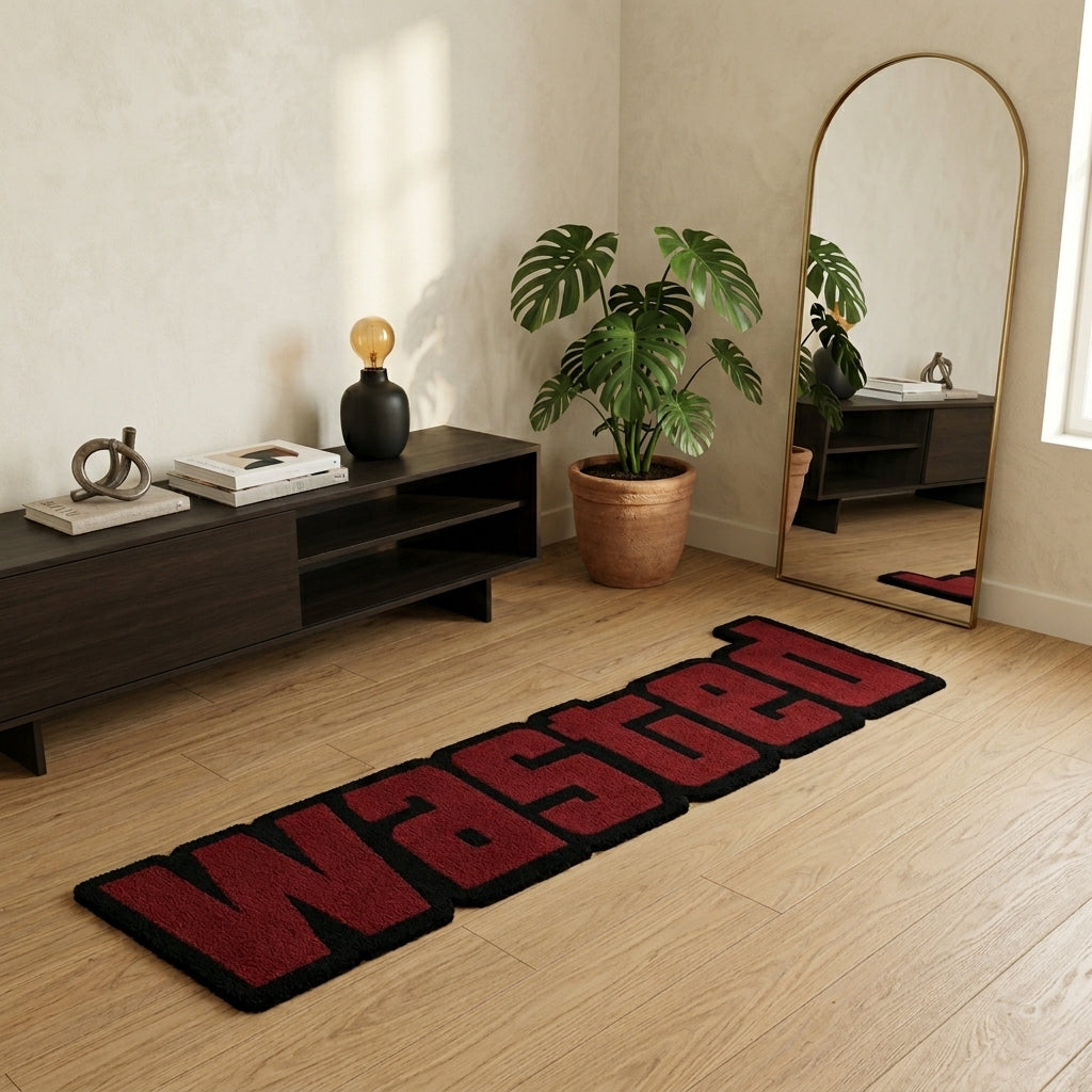 WASTED Statement Rug by Just Rugs