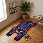 Wild Tiger Tufted Rug | Animal Shape Hand-Tufted Wool Rug