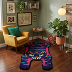Wild Tiger Tufted Rug | Animal Shape Hand-Tufted Wool Rug