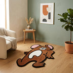 Stretched Jerry Cartoon Rug