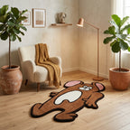 Stretched Jerry Cartoon Rug