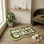 Matcha Girlie Shaped Accent Rug