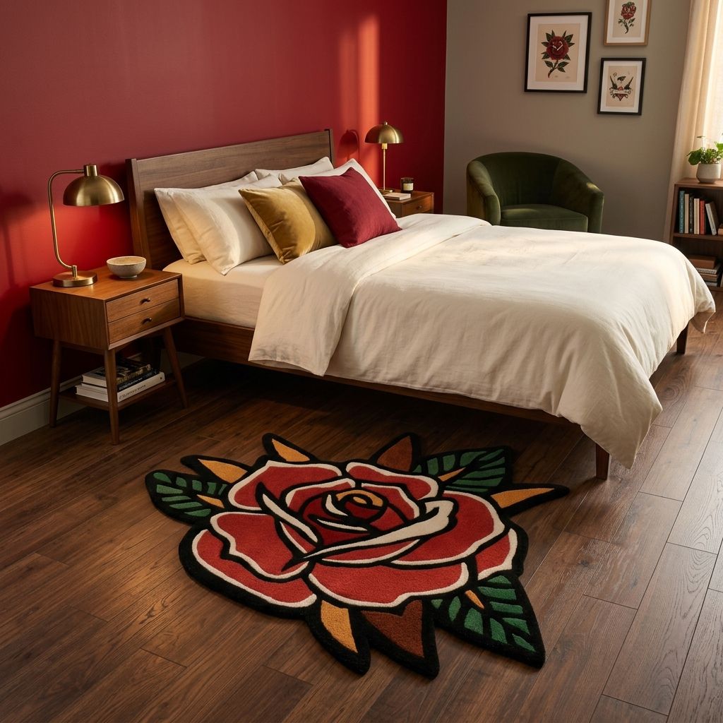 Tattoo Rose Rug